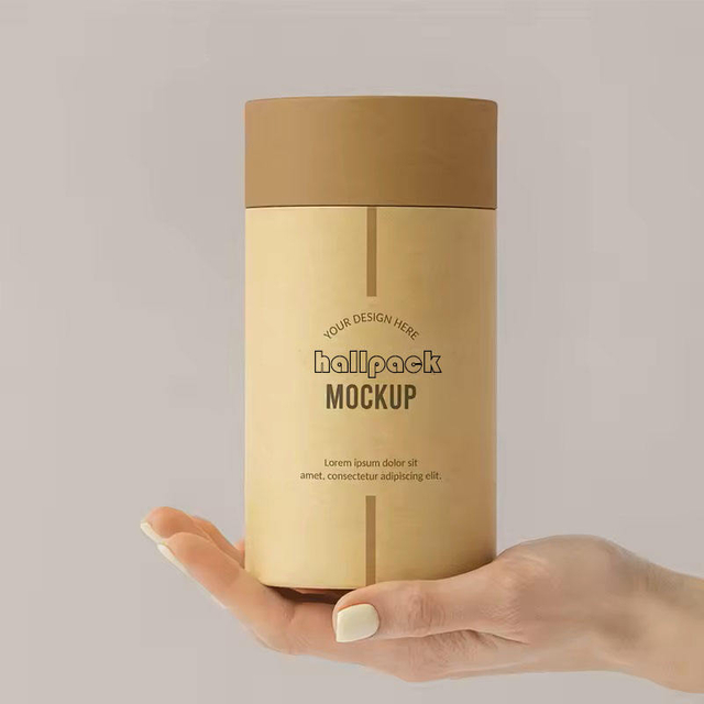 Tube d'emballage en papier Kraft personnalisé 100% respectueux de l'environnement, emballage alimentaire, feuille de thé, fleur, Tube d'emballage de thé