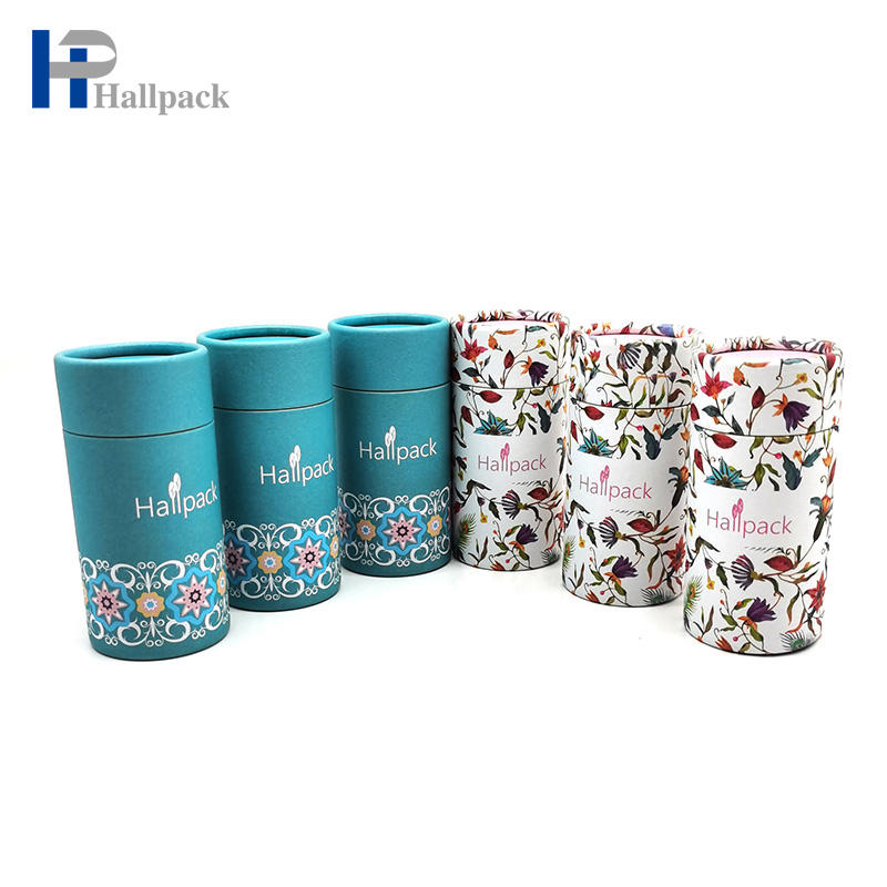 Logo personnalisé brillant à lèvres Tube en carton de forme ronde Deadorant papier Push Up Tube d'emballage en papier