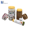 Tube d'emballage en papier déodorant en carton Kraft blanc biodégradable de 2 onces, baume à lèvres Push Up en papier brun de 0.3oz
