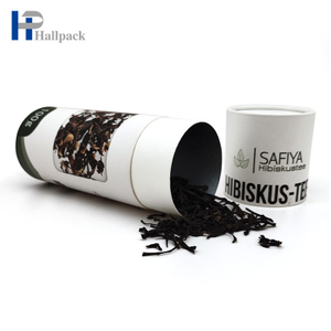 Emballage fait sur commande de tube de papier de nourriture de thé de tube de papier d'autocollant d'étiquette