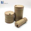 Tube de papier personnalisé en gros empaquetant le tube pur de papier d'emballage avec le dessus ouvert