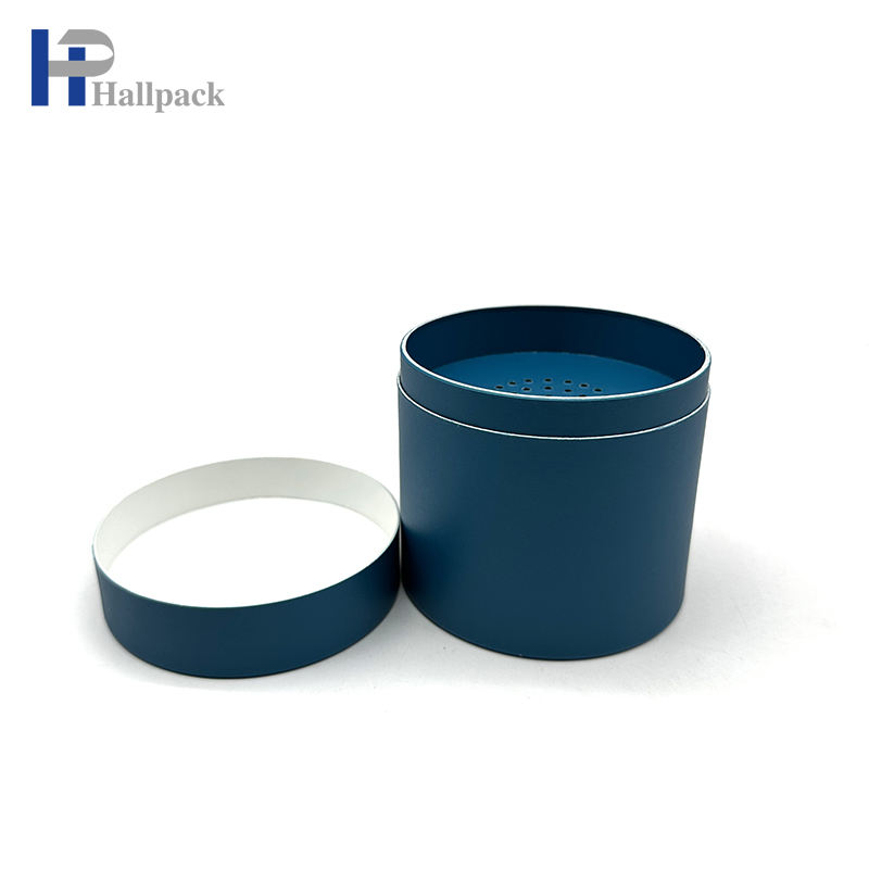 Tube d'emballage en papier rond pour poudre libre de sel de bain, cylindre de tamis pour poudre cosmétique, Tube en papier