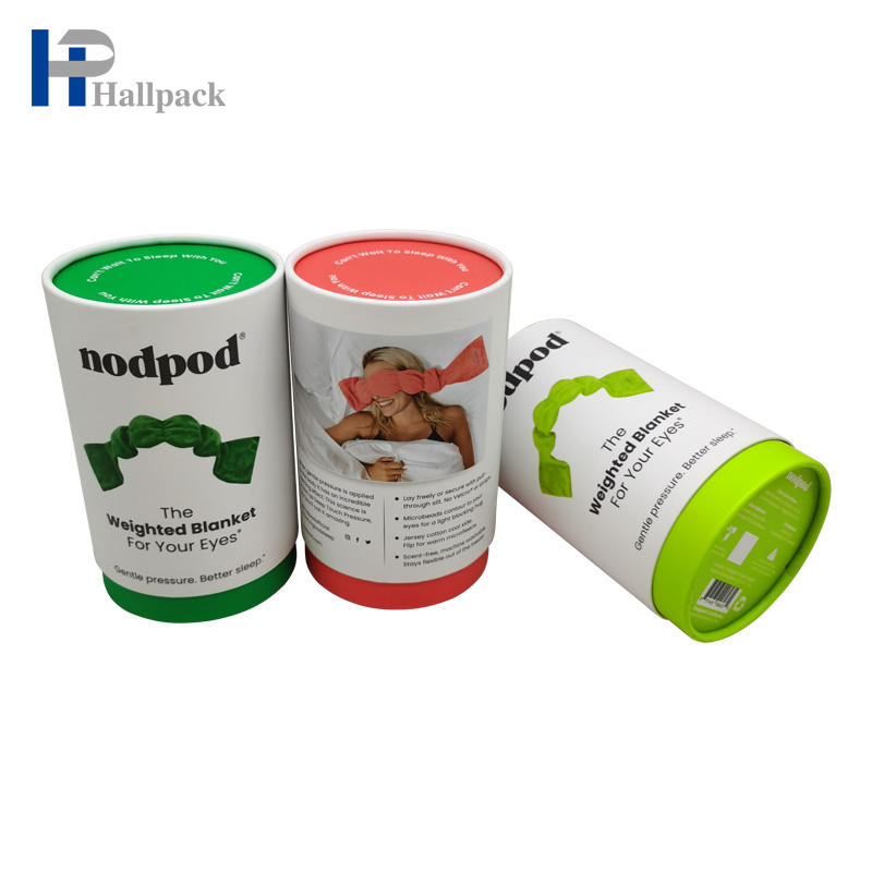 Emballage de tube de papier pour le foulard de chaussettes de cache-oeil