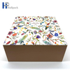 Boîte de papier de tiroir de boîte d'emballage de cadeau de taille de logo personnalisé en gros qui respecte l'environnement