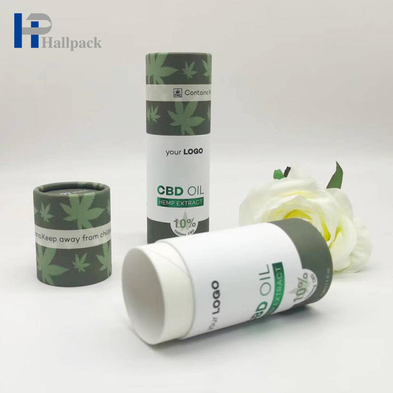 Tube en papier biodégradable emballage d'huile essentielle