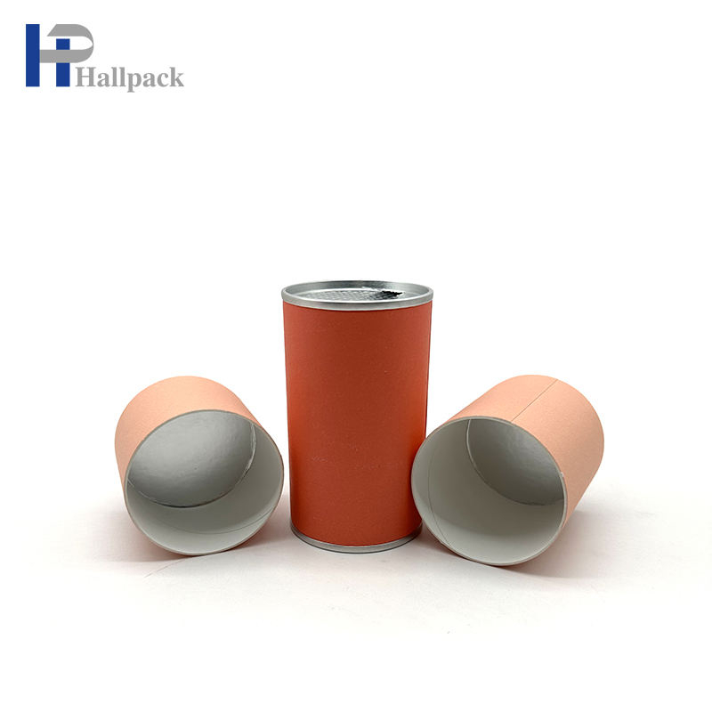 Les tubes de papier inférieurs de fer de couverture intérieure de larme facile ont réutilisé le tube d'emballage alimentaire de thé de café