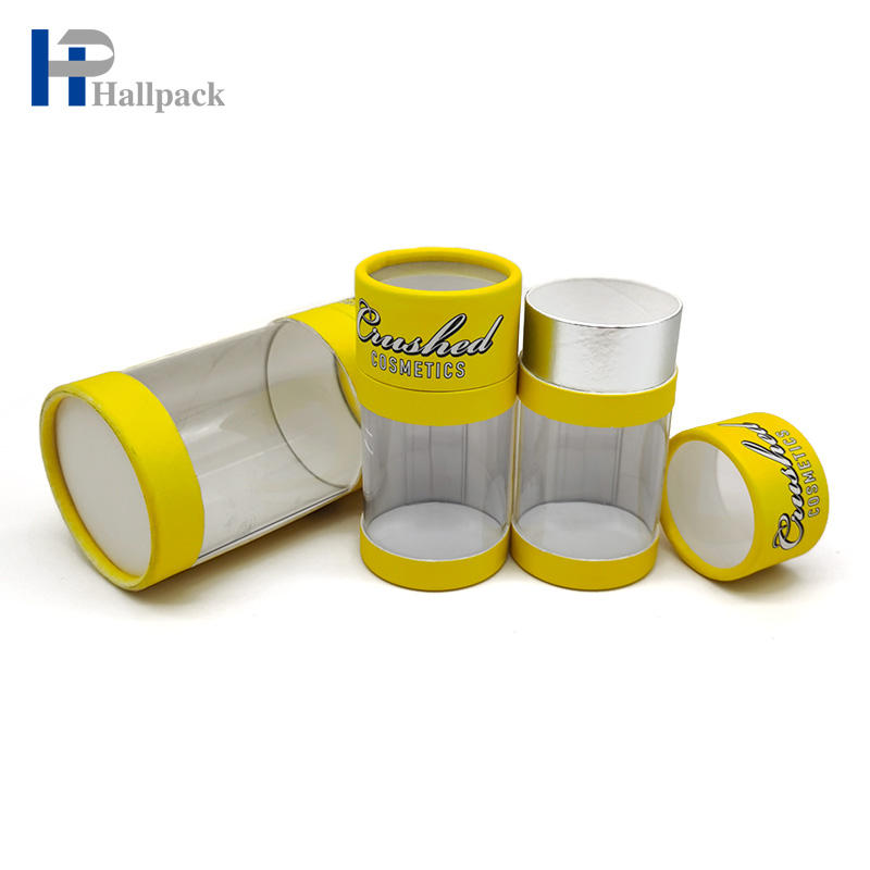 Vieux tube de papier déodorant d'épice de tissu de cylindre avec la fenêtre de PVC