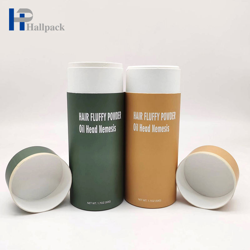Adaptez le tube cosmétique coloré biodégradable de papier de dispositif trembleur de récipient de cylindre de tamis