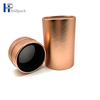 Tube de papier recyclable écologique de vente chaude Tube de papier personnalisé en or rose