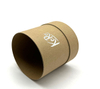 Emballage en carton biodégradable de tube de carton Kraft rond personnalisé pour l'artisanat de cosmétiques imprime le logo fabriqué en usine