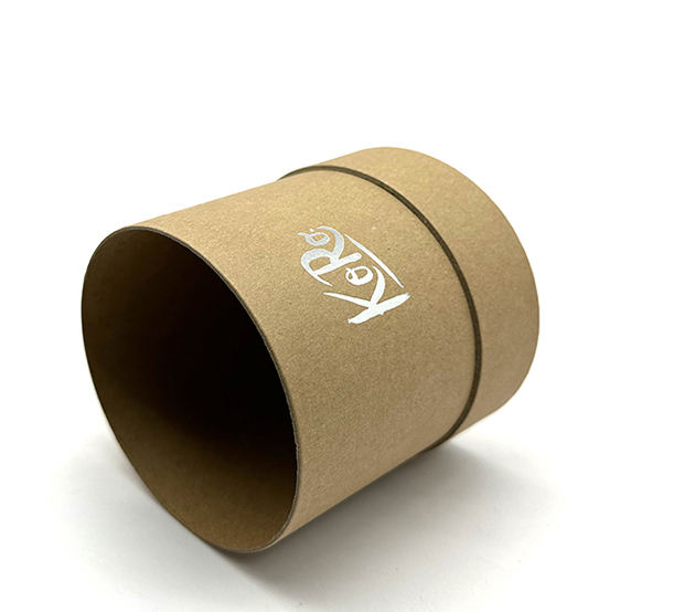 Emballage en carton biodégradable de tube de carton Kraft rond personnalisé pour l'artisanat de cosmétiques imprime le logo fabriqué en usine