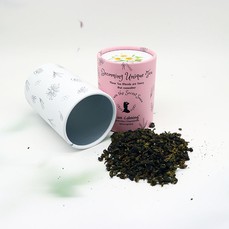 Emballage de tube de thé en carton personnalisé recyclable pour le thé pour les grains de café au thé