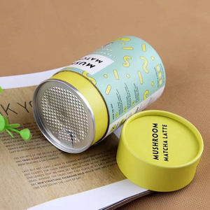 Boîte de qualité alimentaire biodégradable Boîte à thé rond