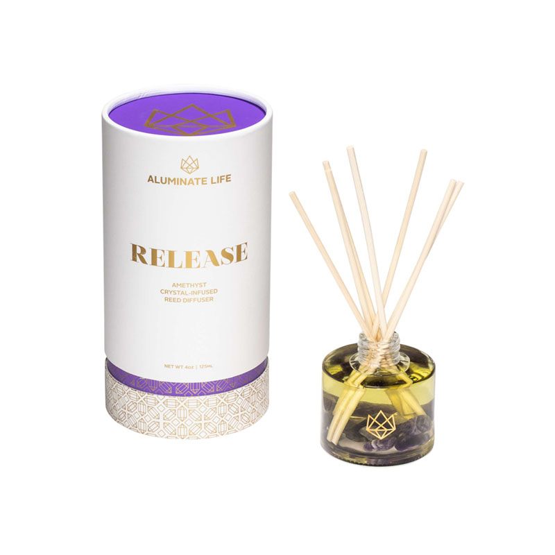 Cylindre en papier kraft élégant composite pour bouteille de diffuseur