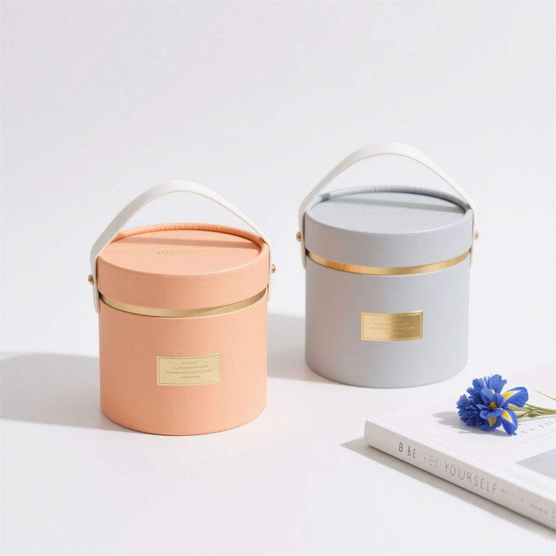 Tube en papier biodégradable CO Emballage du papier cylindre Boîte de fleurs Emballage