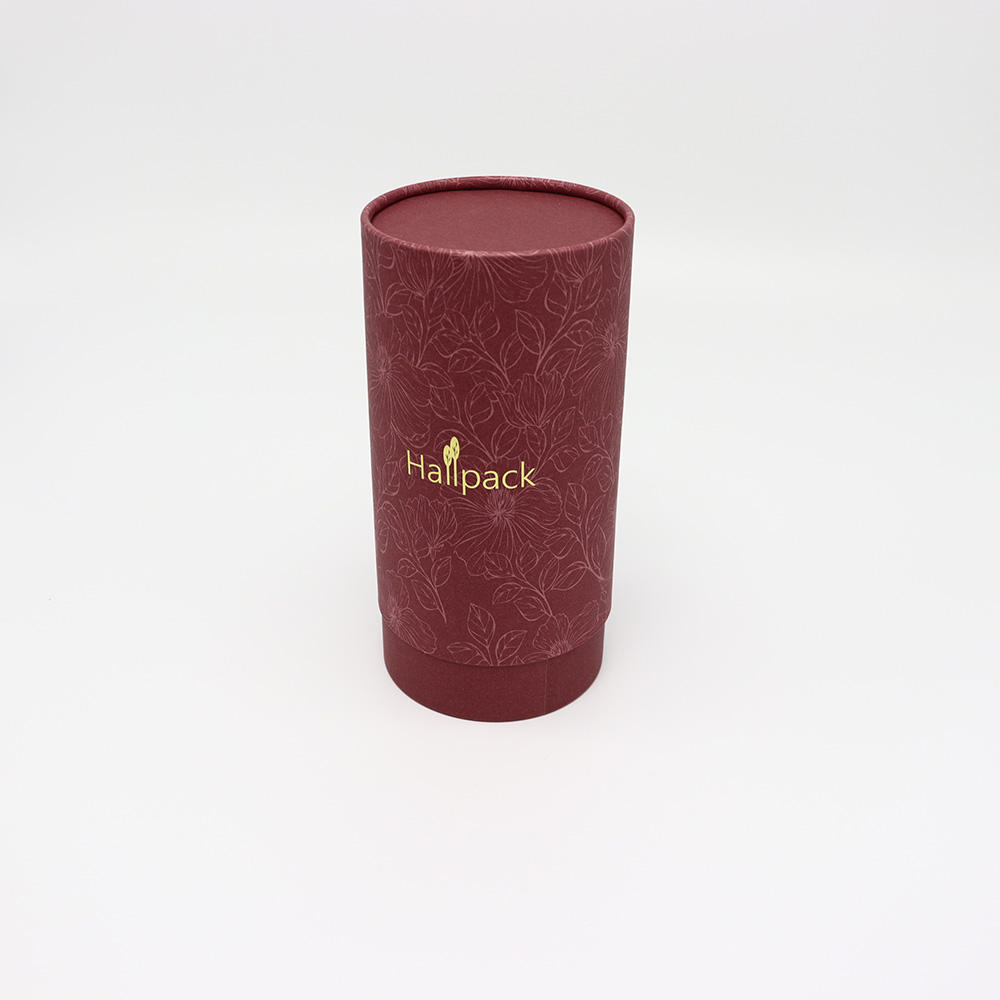 Carton Kraft recyclable pour le stockage, boîtes de tubes d'emballage de T-shirt, papier artisanal gaufré rond biodégradable