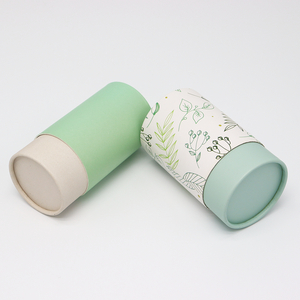 Emballage fait sur commande écologique de tube de papier de boîte de cylindre de carton de catégorie comestible pour le thé de café d'écrous