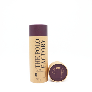 Emballage de luxe personnalisé écologique pour vêtements, boîte cylindrique en papier Kraft, emballage en Tube de papier pour sous-vêtements, chaussettes, serviettes, T-Shirts