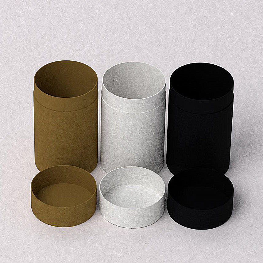 Emballage cosmétique biodégradable, boîte ronde en carton Kraft recyclé, Tube en papier d'emballage de qualité alimentaire pour le thé, offre spéciale