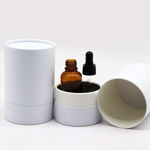 Boîte d'emballage de luxe pour bougies, parfums et cosmétiques, tube en papier pour huiles essentielles, 30ml/50ml/80ml, vente en gros