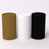 Tube de boîte de papier de livraison Eco Kraft brun de haute qualité personnaliser boîte ronde blanche emballage de tube de papier de cylindre biodégradable noir