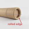 Tube push up de brillant à lèvres marron, 1oz, 30ml, papier recyclé de haute qualité, boîtes rondes et rigides, ensemble de boîtes de rangement, Tube en papier