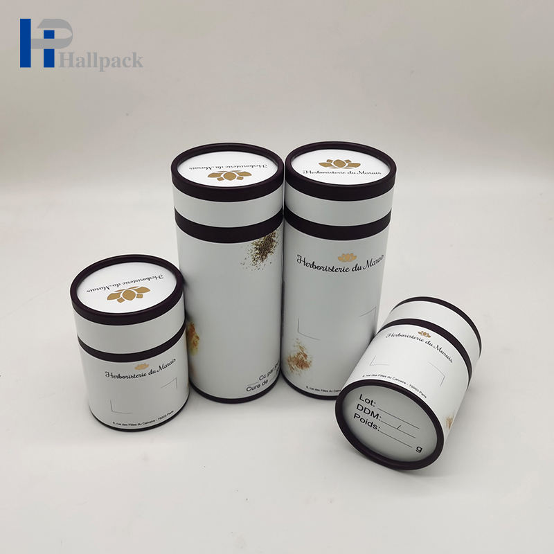 Tube de papier d'emballage de bonbons de Noël fait sur commande biodégradable de catégorie comestible de 100%