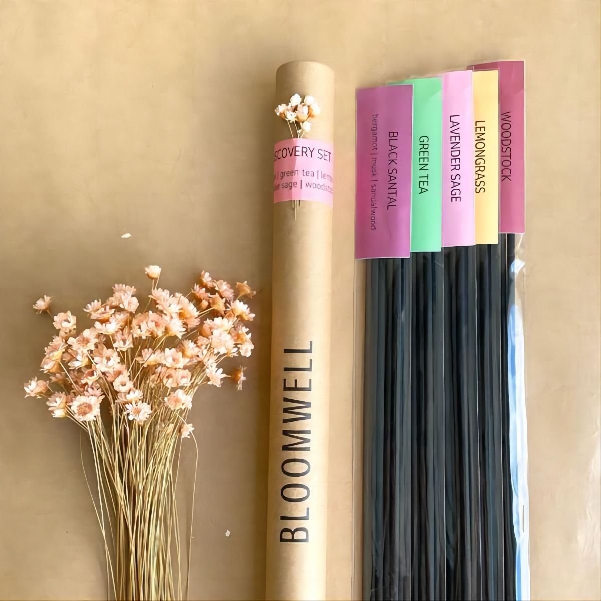 Emballage de cylindre rond en papier de parfum, emballage en Tube de papier rond de conception personnalisée et écologique pour l'encens