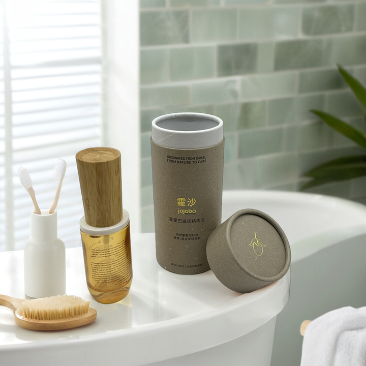 Boîte cylindrique de luxe en papier Kraft, personnalisée pour les huiles de parfum, bougies et huiles essentielles, emballage en Tubes de papier, offre spéciale