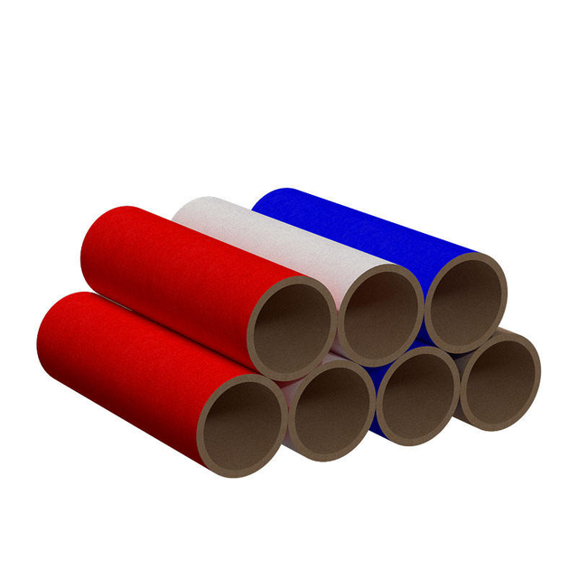 Tubes de rouleau de papier artistique artisanal biodégradable qui respecte l'environnement de 2 pouces 54mm Tubes artisanaux en papier coloré pour bricolage fabriqués à la main