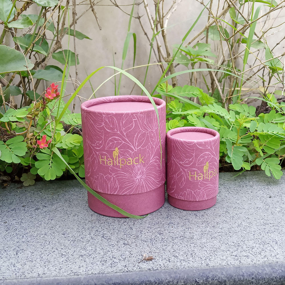 Tube de papier de thé de bougie noire de carton de cylindre du carton 100% recyclé kraft emballage de boîte ronde de carton avec la taille faite sur commande