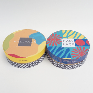 Matériau recyclé biodégradable, impression personnalisée, cylindre en carton dur Kraft, emballage en tube de papier, Logo Hallpack