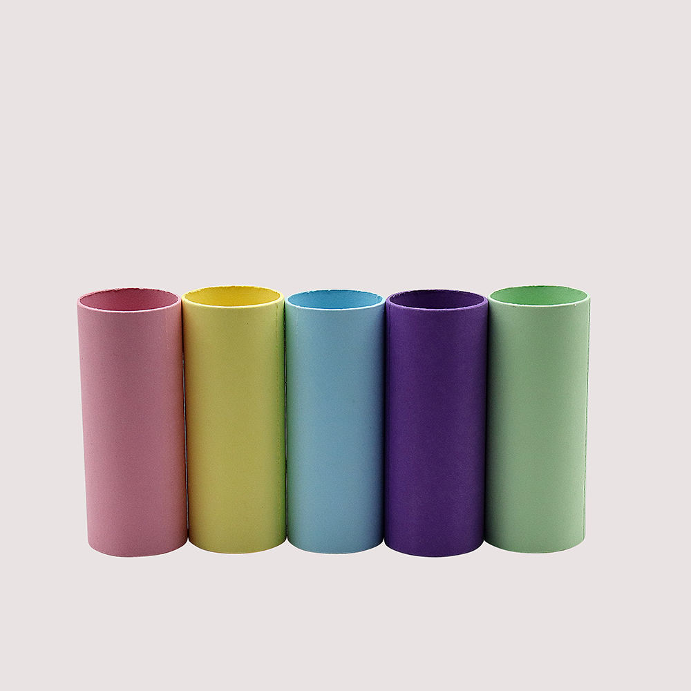 Tubes de rouleau de papier artistique artisanal biodégradable et écologique de 2 pouces 54mm Tubes artisanaux en papier coloré pour bricolage fabriqués à la main