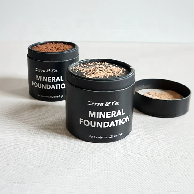 Conteneur en papier cosmétique 100% recyclé, poudre à sourcils, Blush, Tube d'alimentation, Tube en papier pour poudre libre