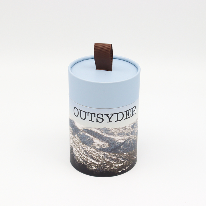 Boîte faite sur commande écologique de cylindre de carton de catégorie comestible avec l'emballage de tube de papier de ruban pour le thé de café