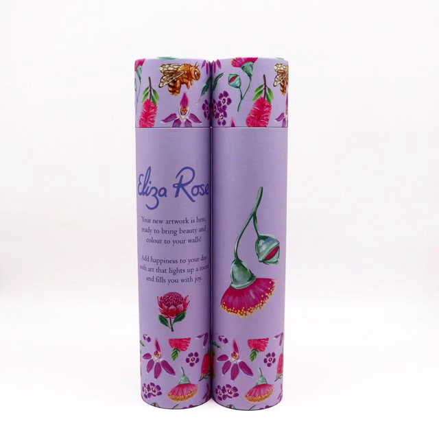 Tubes d'expédition en papier commercialisables Hallpack avec couvercle Tubes d'expédition de courrier Tubes en carton pour affiche