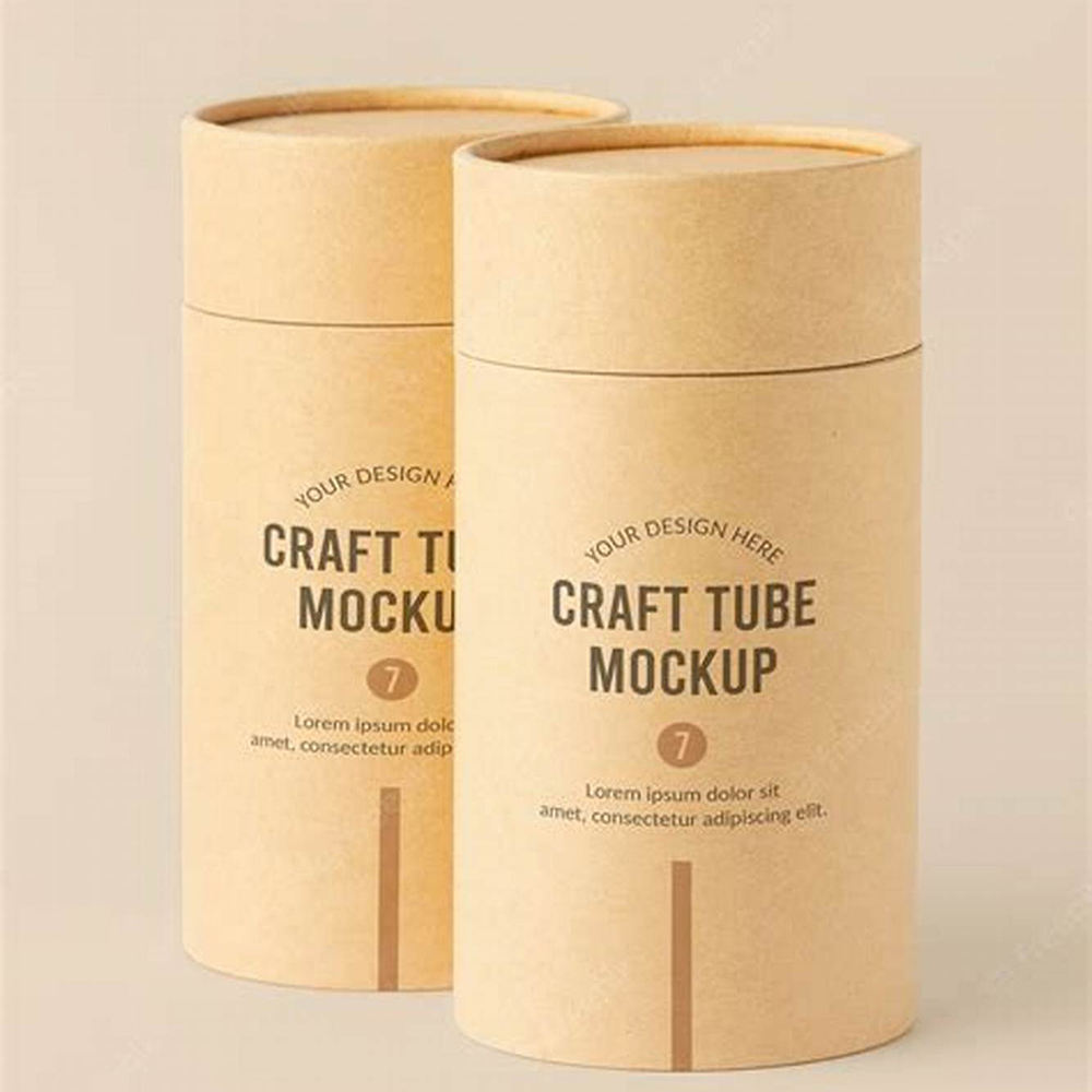 Paquet rond emballé par carton de catégorie comestible de conception adaptée aux besoins du client écologique de boîte de tube pour le thé de café de noix