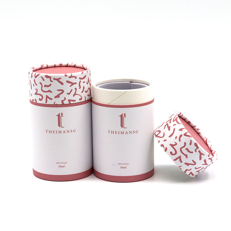 Tube de boîte de papier d'expédition Kraft brun de haute qualité personnaliser boîte ronde blanche emballage de Tube de cylindre biodégradable noir
