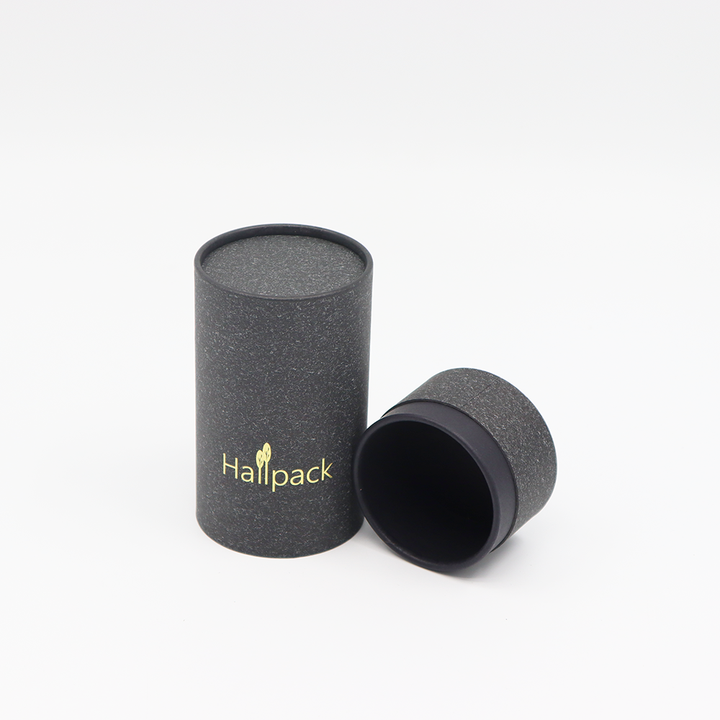 Tube de boîte de papier d'expédition Kraft brun de haute qualité personnaliser boîte ronde blanche emballage de Tube de cylindre biodégradable noir