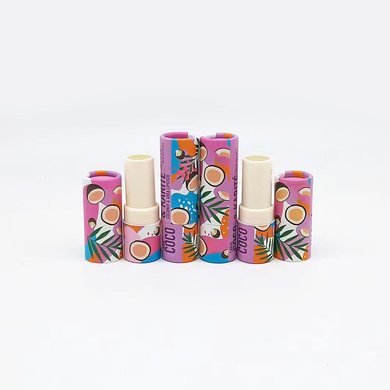Mini baume à lèvres torsadé, Tube en papier Push Up, récipient déodorant de 3.5g, résistant à l'huile