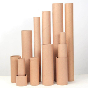Tube de boîte de papier d'expédition Eco Kraft brun de haute qualité personnaliser l'emballage de Tube de papier artisanal d'expédition blanc