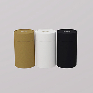 Cylindre de café biodégradable de catégorie comestible empaquetant l'emballage rond fait sur commande de tube de papier de métier d'Eco