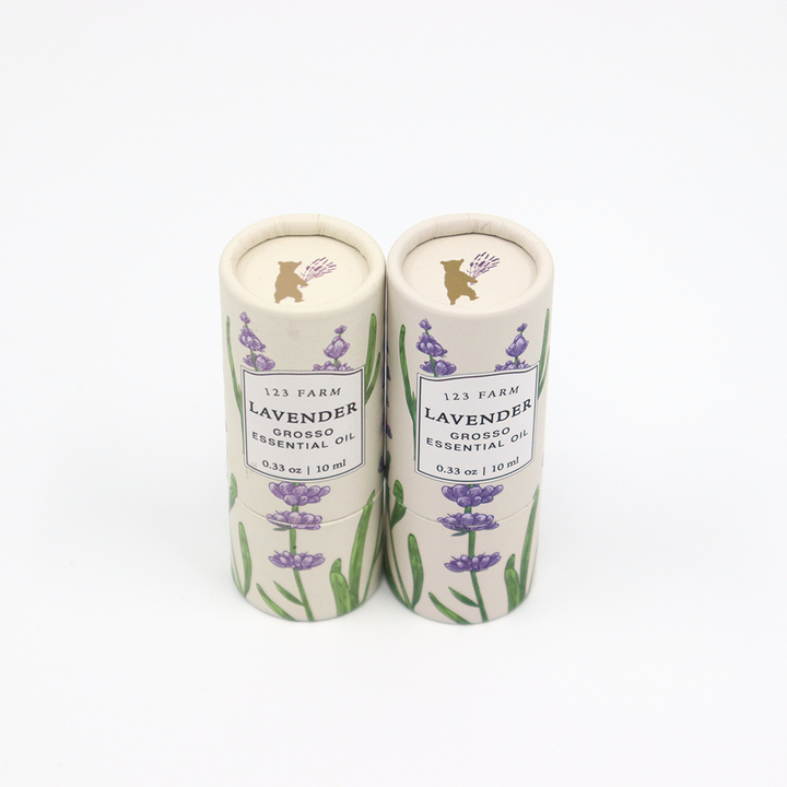 Emballage cosmétique personnalisé de haute qualité, boîte cylindrique en carton, emballage en Tube de papier pour parfum, huile essentielle de vernis à ongles