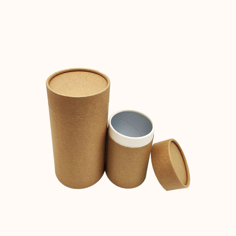 Tube de papier de carton de cylindre de stock brun pour l'emballage de Champagne et de Tequila de jus de boisson de café Durable et fort