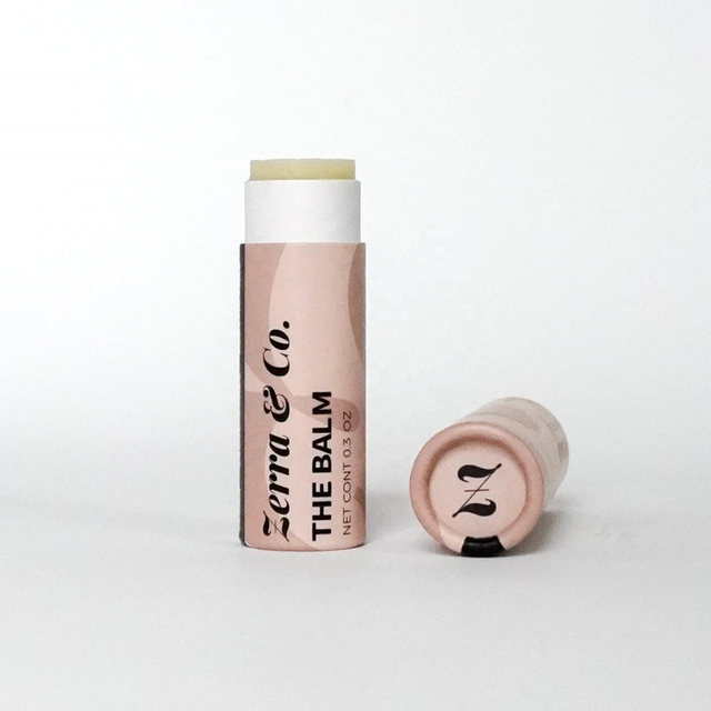 Tube cosmétique écologique de tube de papier de brillant à lèvres de baume à lèvres en carton biodégradable recyclé