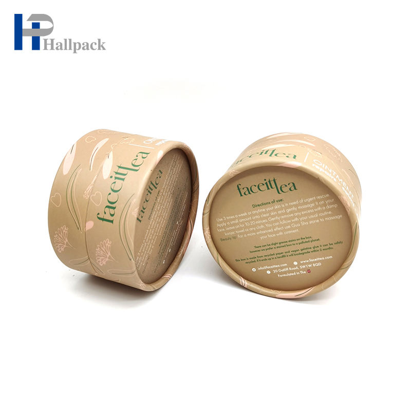 Tubes d'emballage en papier cosmétique Blush personnalisés, conteneurs de base de cylindre, numéro de modèle de gâteau de parfum, Tube d'emballage en papier