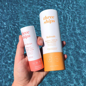 Boîte cylindrique d'huiles essentielles cosmétiques, bouteille de soins de la peau, boîte d'emballage en carton ronde en Tube de papier personnalisé pour alimentation libre