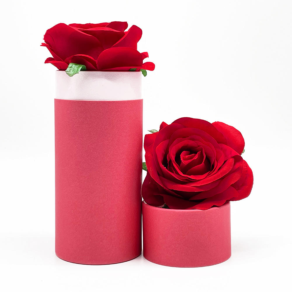 Boîte ronde de bouteille de cylindre de Carton Recyclable avec le couvercle, emballage Standard de Carton de cosmétiques, paquet de Tube de papier Kraft