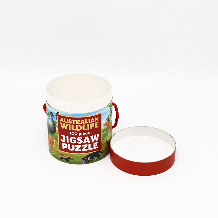 Emballage cadeau et artisanal personnalisé, boîte cylindrique en carton, emballage en Tube de papier pour jouets d'enfants, Puzzle