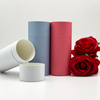 Boîte ronde de bouteille de cylindre de Carton Recyclable avec le couvercle, emballage Standard de Carton de cosmétiques, paquet de Tube de papier Kraft